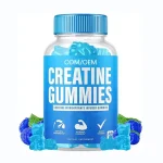 Private label creatine monohydrate gummies in a 60-count bottle