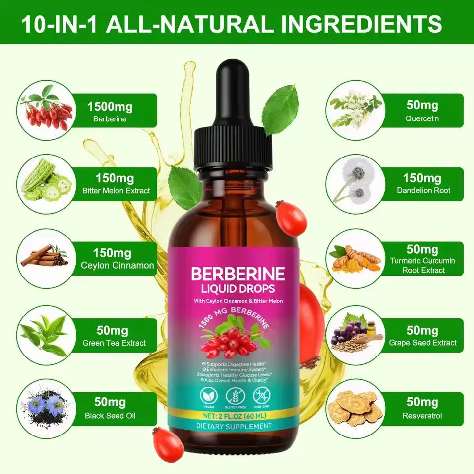 Berberine Liquid Drops product presentation