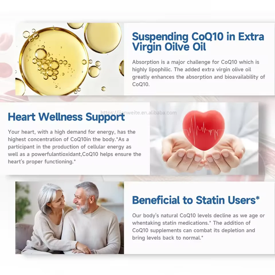 CoQ10 Ubiquinol Softgels product presentation