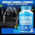 Creatine monohydrate gummies for sports nutrition product lines