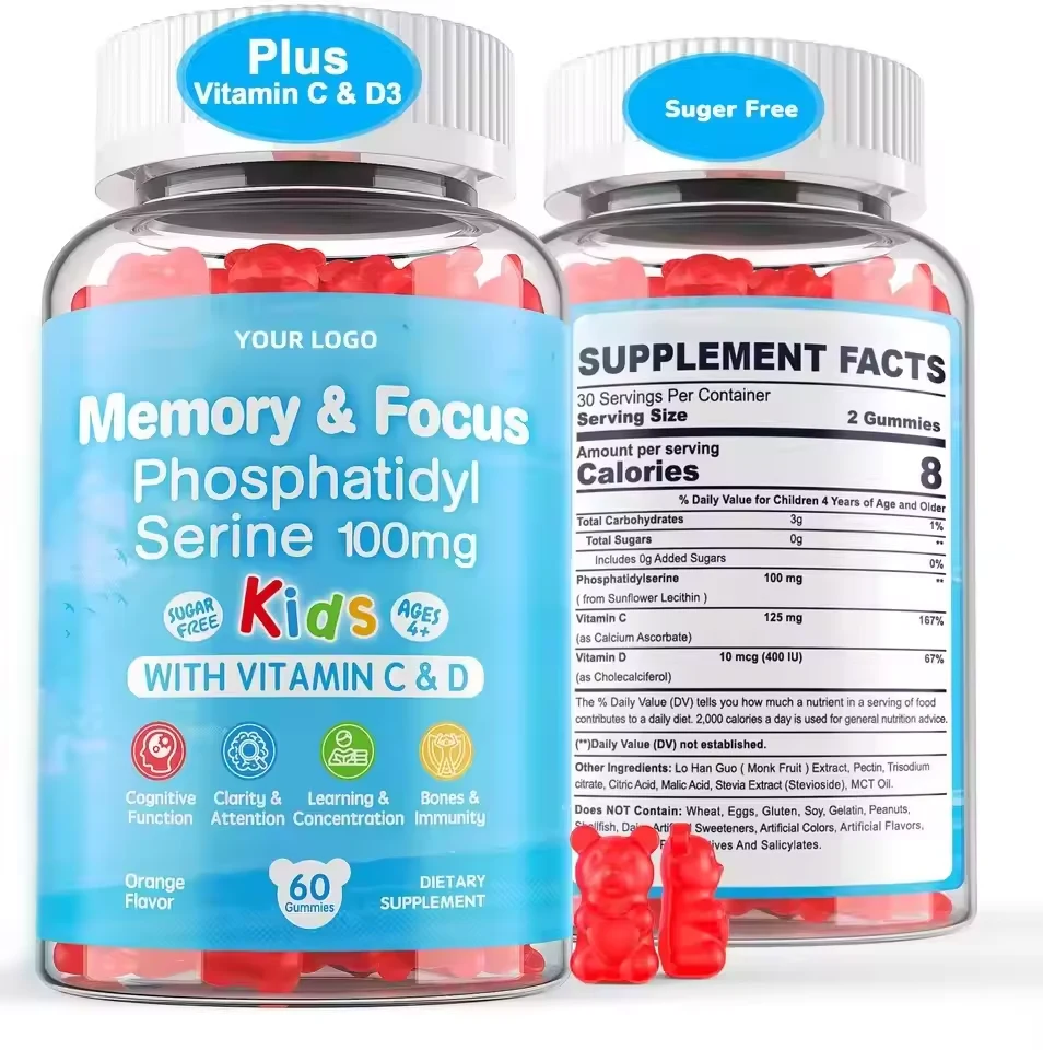 Kids Memory & Focus Gummies product presentation