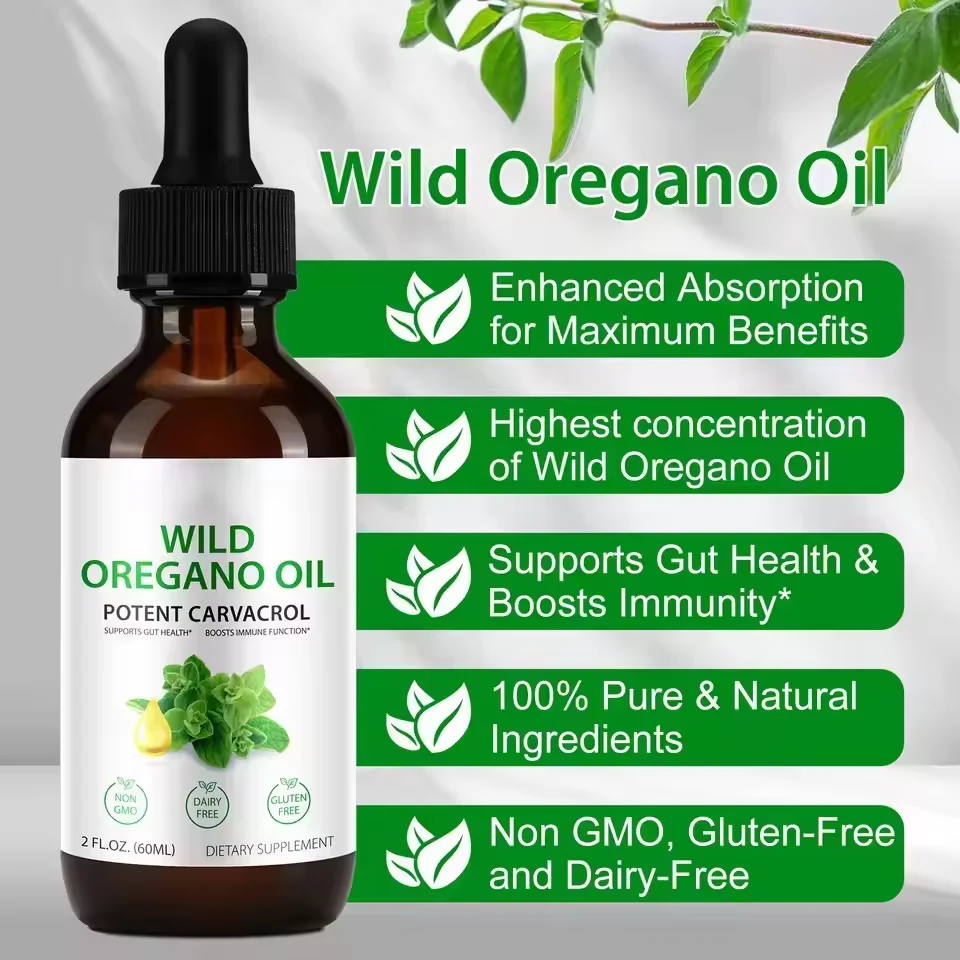 Oregano Oil Liquid Drops product presentation