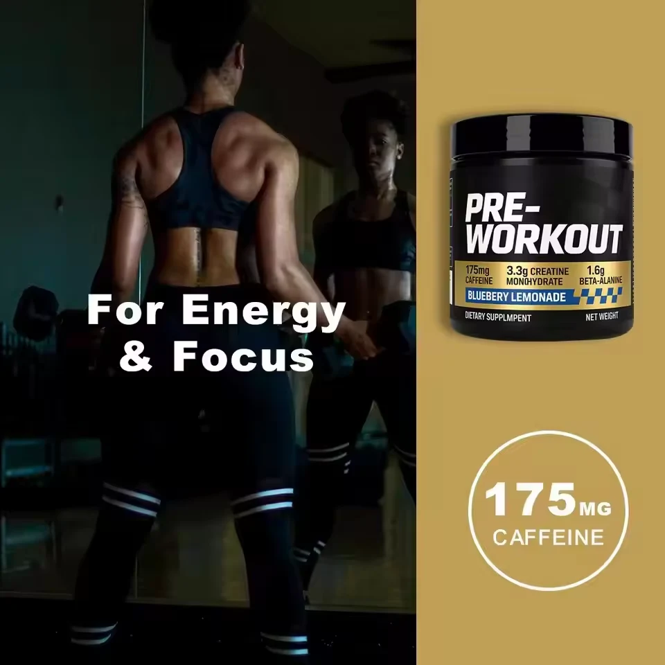 Pre-Workout Powder 300 g product presentation