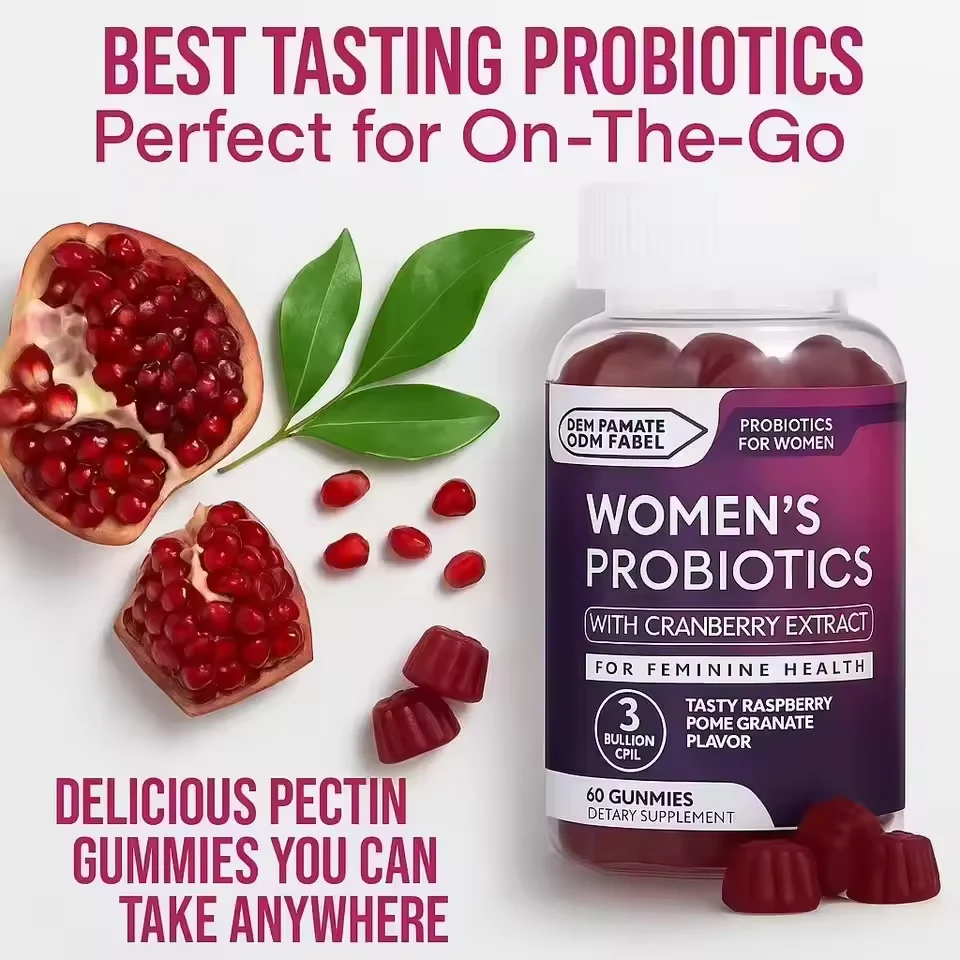Women's Probiotic Cranberry Gummies product presentation