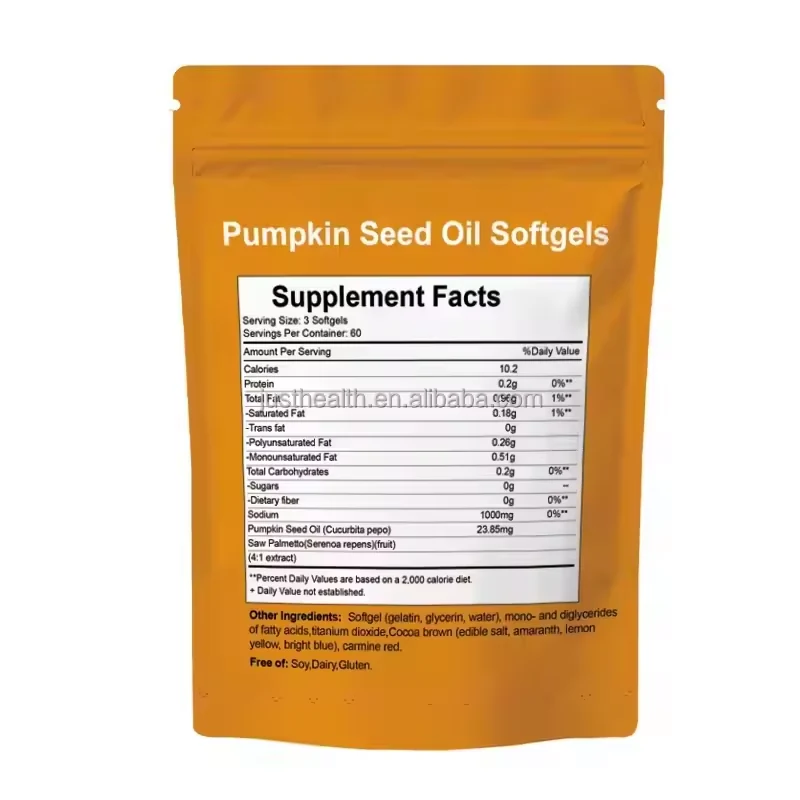Pumpkin Seed Oil Softgels product presentation