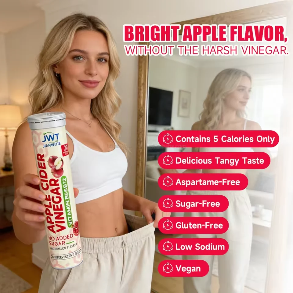 Apple Cider Vinegar Effervescent Tablets formula and packaging details