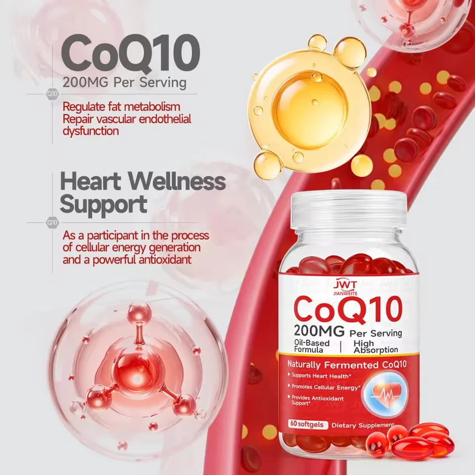 CoQ10 Ubiquinol Softgels formula and packaging details