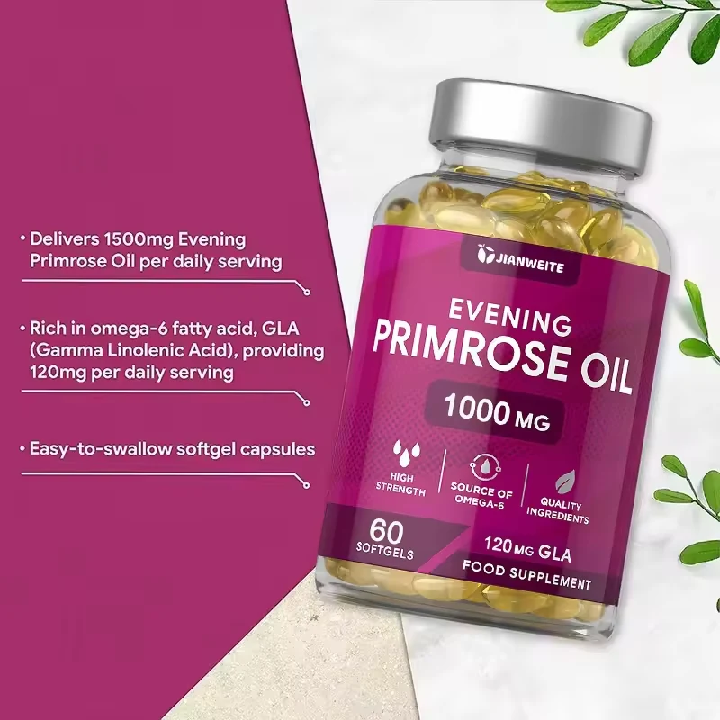 Evening Primrose Oil Softgels formula and packaging details
