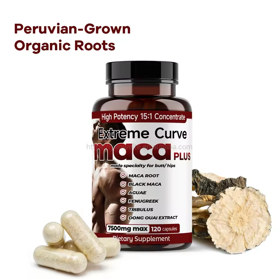 Maca Root Capsules for Men formula and packaging details