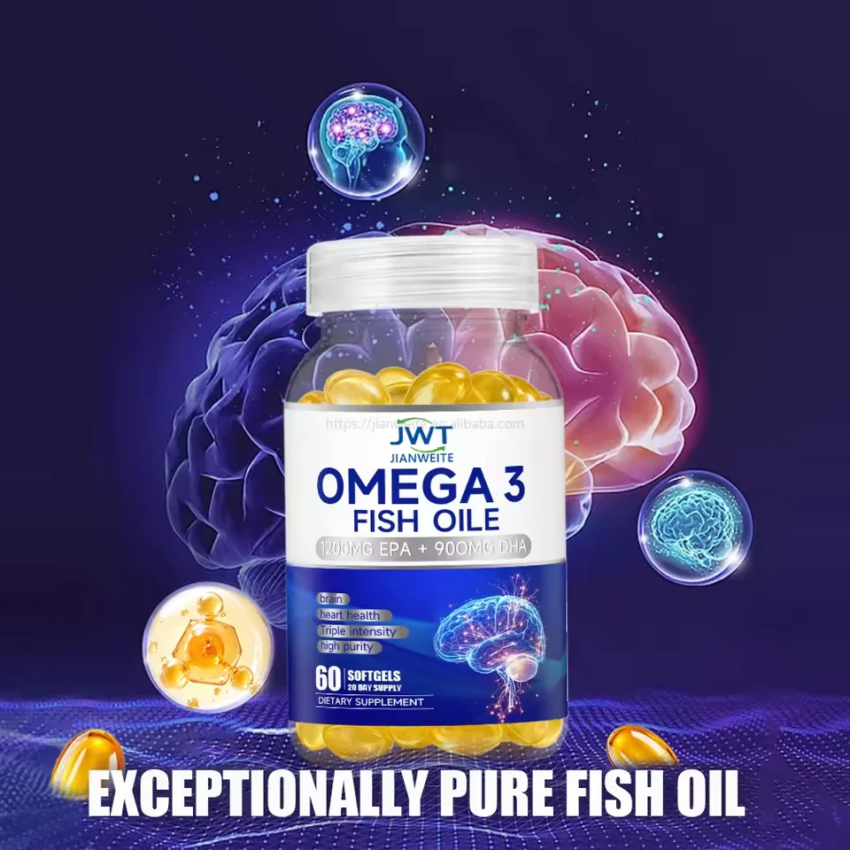 OEM Omega-3 Fish Oil Softgels for Private Label Brands formula and packaging details