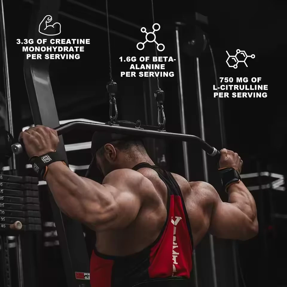 Pre-Workout Powder 300 g formula and packaging details