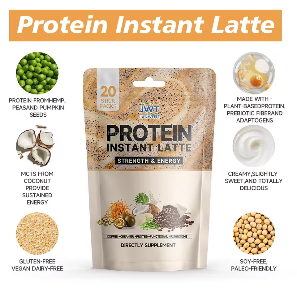 Superfood Protein Instant Latte formula and packaging details