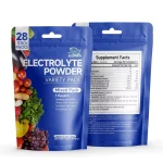 Electrolyte powder pouch and stick pack packaging
