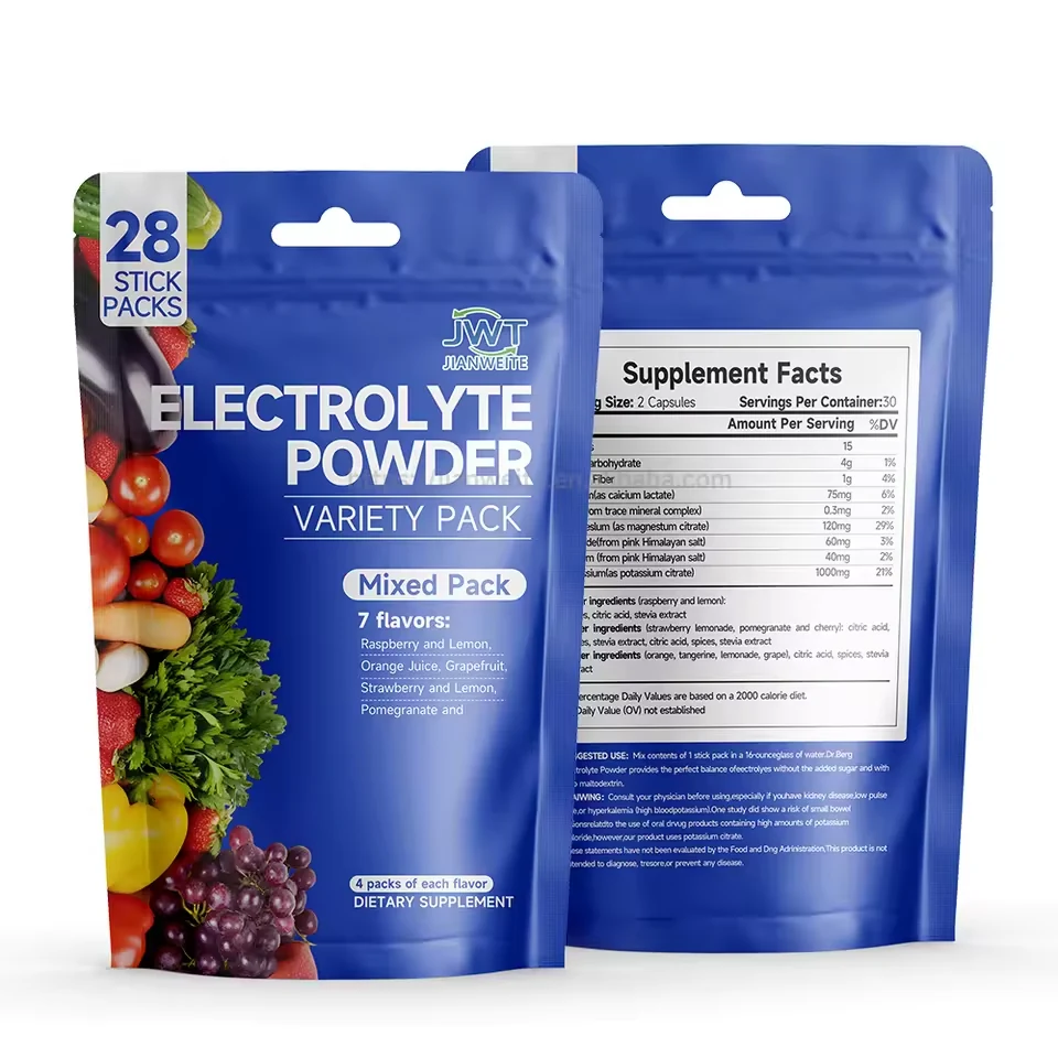Electrolyte Powder Stick Packs product presentation
